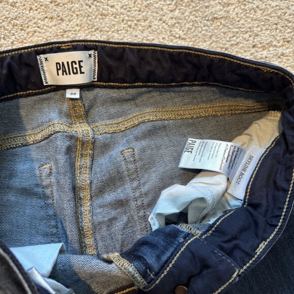 Paige Denim Skyline Boot Dark Wash Mid Rise Waist size 28 - Picture 2 of 7